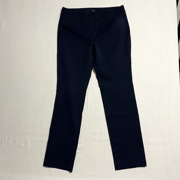 Ann Taylor Signature Seasonless Stretch Slim Ankle Pant Navy Blue Work - Size 8 - Picture 2 of 8